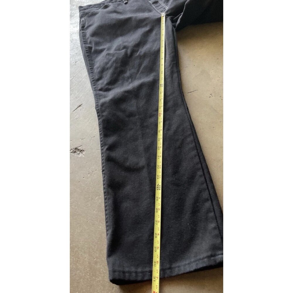 Vintage Maverick Mens Black Embroidered Jeans Mens Sz 42 Made USA Baggy Pants - Picture 6 of 16